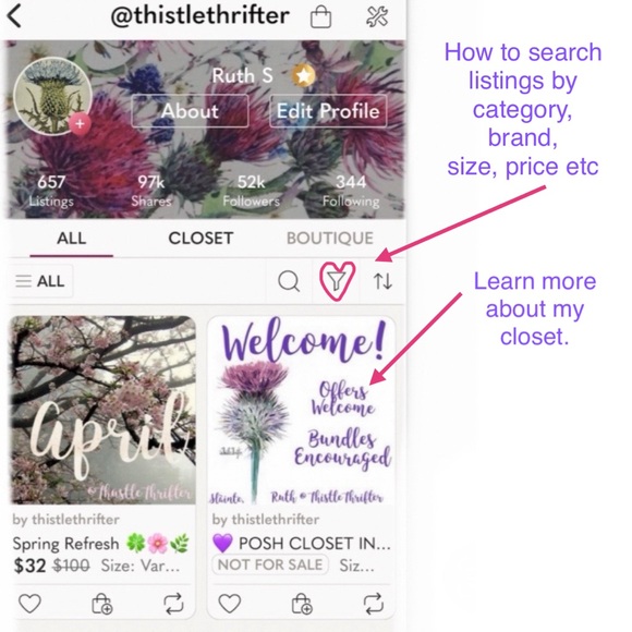 💜 POSH CLOSET INFORMATION 💜 - Picture 8 of 14